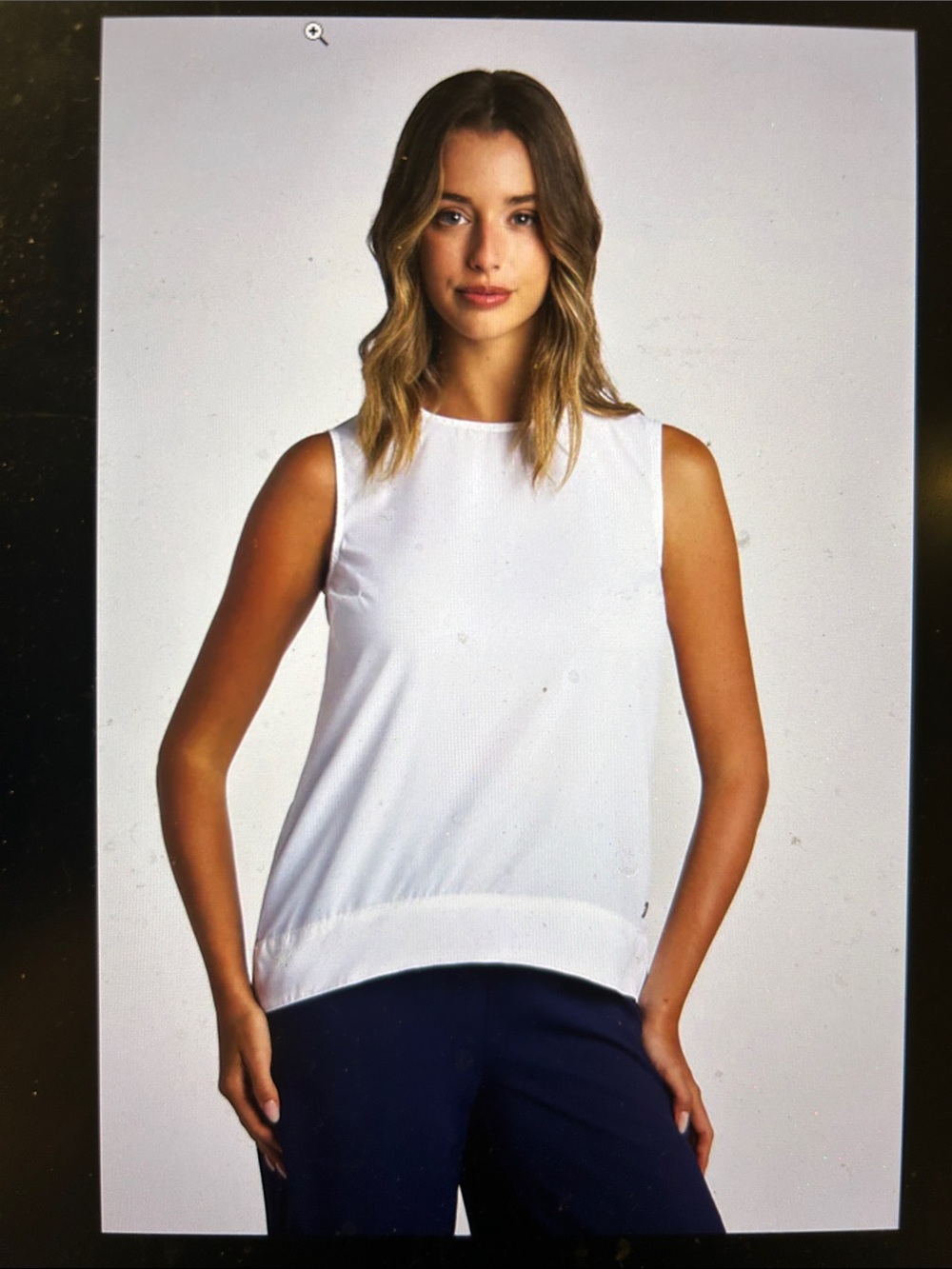 Coolibar White St. Tropez Tank Top